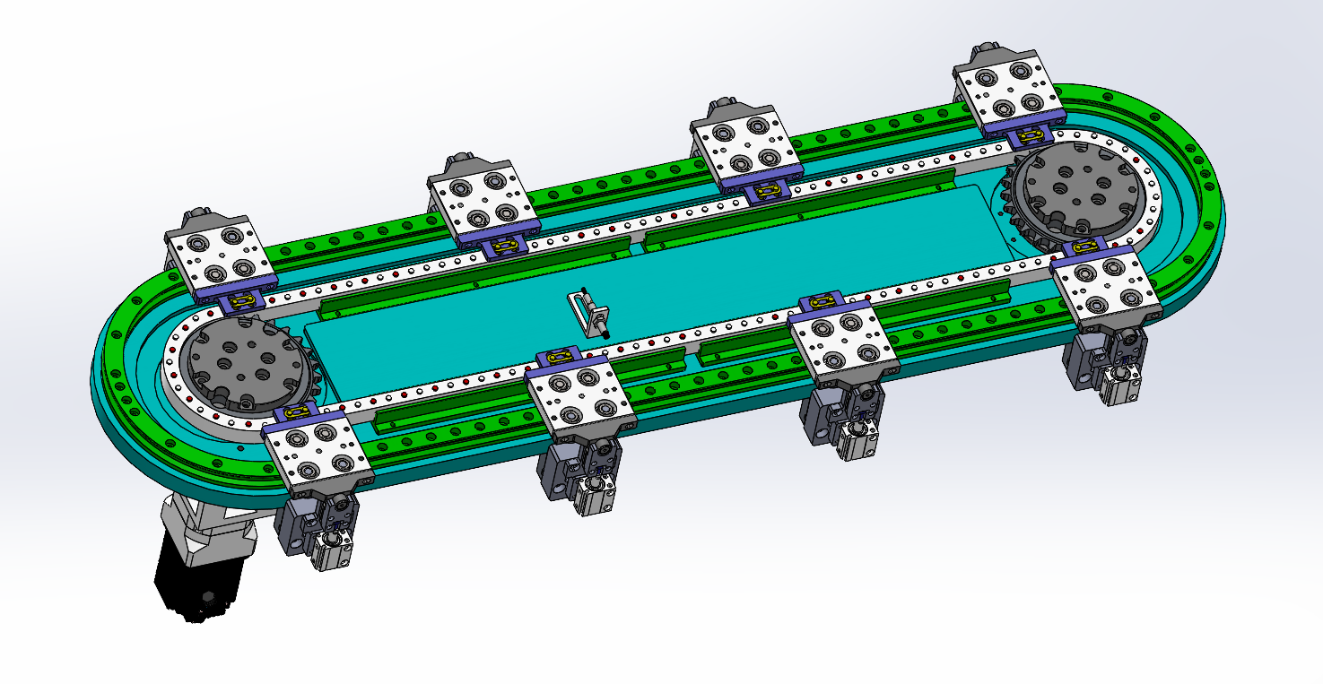椭圆链条环形导轨